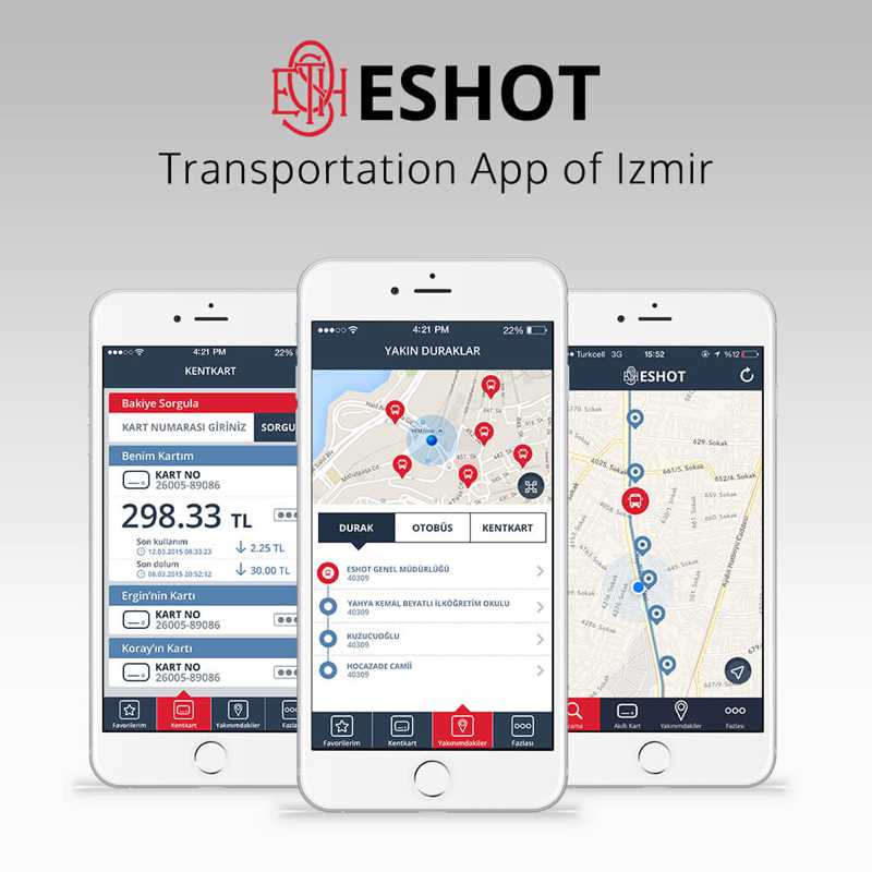 Eshot, trafi, moovit like bus tracking, transportation ios android windows phone mobile application