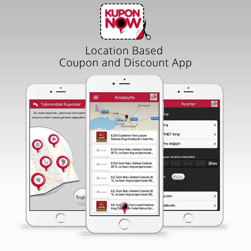 coupon, discount, location based mobile application